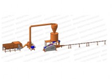 Linie brichetare 400-500 kg/ora brichete diametru 65-70mm din paie