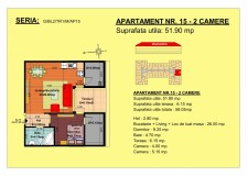 Vand apartament cu 2 camere mansarda