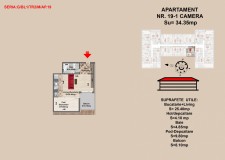 Vand garsoniera la mansarda zona tractorul