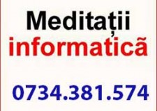 Meditatii informatica, pregatire bacalaureat