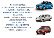 Angajare instructor auto cat B