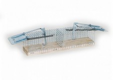 CapcanÄƒ din metal pentru 2 È™oareci (douÄƒ deschideri) - 23x5x5 cm