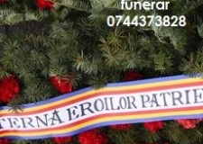 Imprimanta text banda coroana funerara