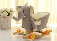 Balansoar din plus cu roti pentru copii