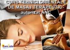 CURS TEHNICI ORIENTALE DE MASAJ TERAPEUTIC-autorizat ANC